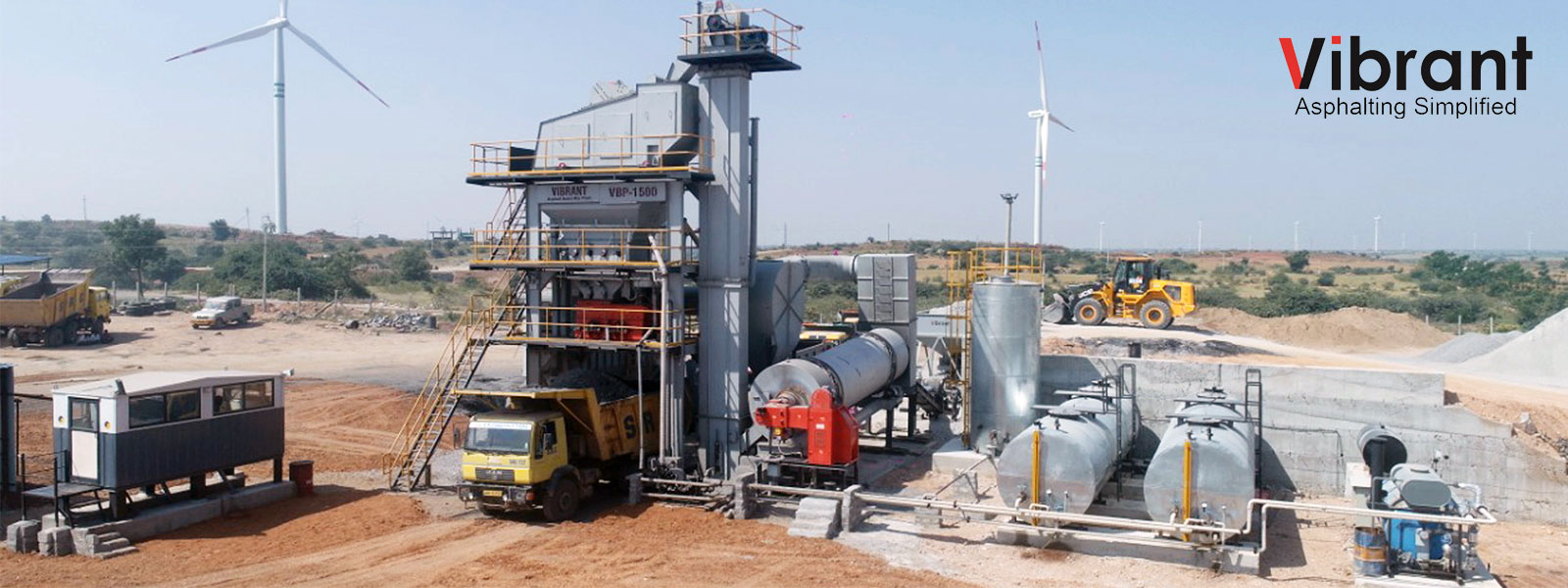 Vibrant Asphalt Batch Mix Plant